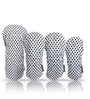 Taboo Fashions: Ladies 4-Pack Club Cover Set - Black Tie Polka Dot