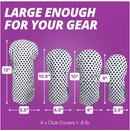 Taboo Fashions: Ladies 4-Pack Club Cover Set - Black Tie Polka Dot