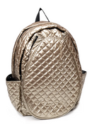 Glove It: Quilted Tennis Racquet Backpack - Gold