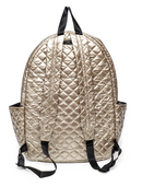Glove It: Quilted Tennis Racquet Backpack - Gold