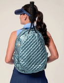 Glove It: Quilted Tennis Racquet Backpack - Teal