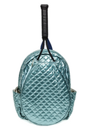 Glove It: Quilted Tennis Racquet Backpack - Teal