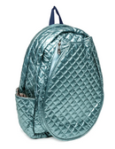 Glove It: Quilted Tennis Racquet Backpack - Teal