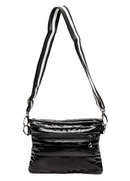 Glove It: Padded Crossbody Belt Bag - Black