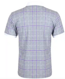 Tattoo Golf: Men's HT Plaid Cool-Stretch Golf Shirt - Purple/Grey