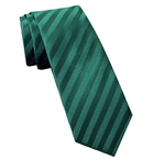 Golf Knickers: Men's Dress Shirt Golf Outfit - Khaki Stewart & White with Striped Green Tie