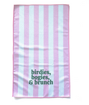 Sassy Caddy: Print Golf Towel - Birdies, Bogeys, Brunch