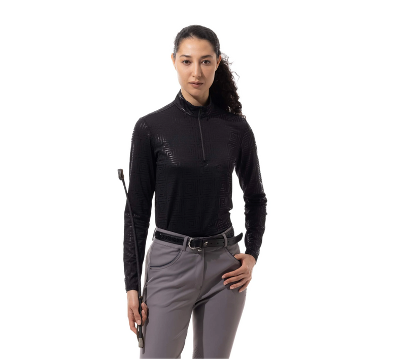 SanSoleil: Ladies SolShine Long Sleeve Mock - 900320