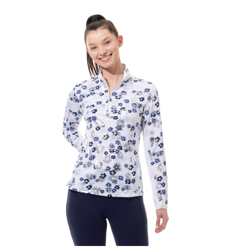 SanSoleil: Ladies SolShine Long Sleeve Mock - 900320