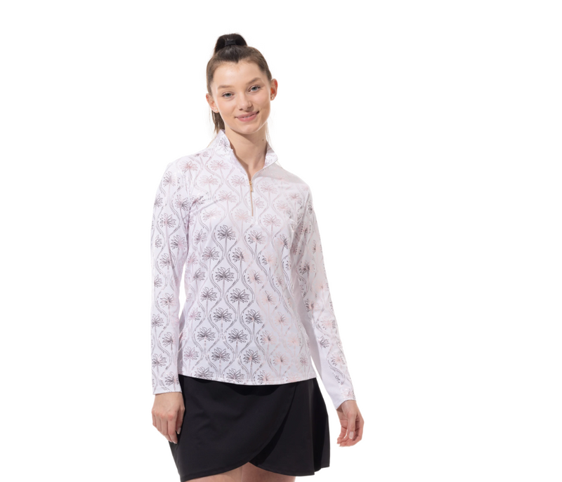 SanSoleil: Ladies SolShine Long Sleeve Mock - 900320