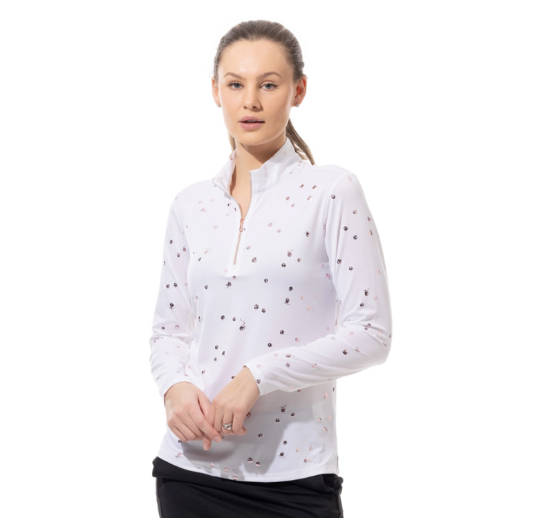 SanSoleil: Ladies SolShine Long Sleeve Mock - 900320