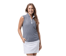 SanSoleil: Ladies UPF 50 SolCool Sleeveless Mock - 900471 Clothing