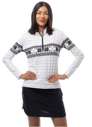 SanSoleil: Ladies SolCool 1/4 Zip Mock - 900454