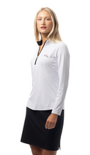 SanSoleil: Ladies Solair Cool Ultra-Mesh Long Sleeve Zip Mock - 900653