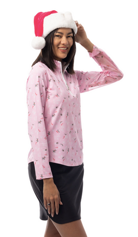 SanSoleil: Ladies UPF 50 SolCool Long Sleeve Zip Mock - 900463