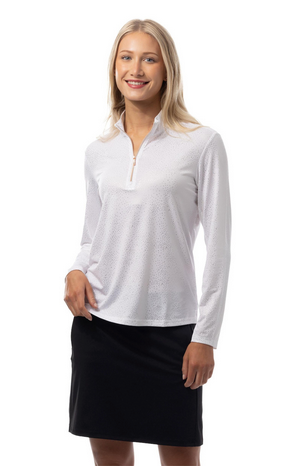 SanSoleil: Ladies SolShine Long Sleeve Mock - 900320