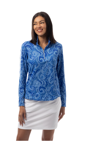 SanSoleil: Ladies SolShine Long Sleeve Mock - 900320