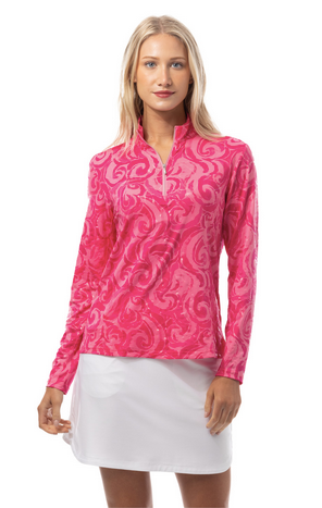 SanSoleil: Ladies SolShine Long Sleeve Mock - 900320