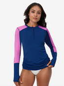 BloqUV: Women's UPF 50 Quarter Zip Polo (3008)
