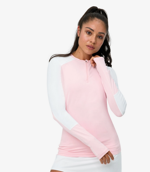 BloqUV: Women's UPF 50 Quarter Zip Polo (3008)