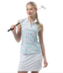 SanSoleil: Ladies UPF 50 SolCool Sleeveless Mock - 900471