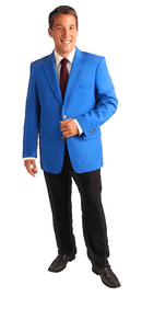 ReadyGOLF: Men's Trophy Club Blazer Jacket - Royal/Cobalt Blue Clothing