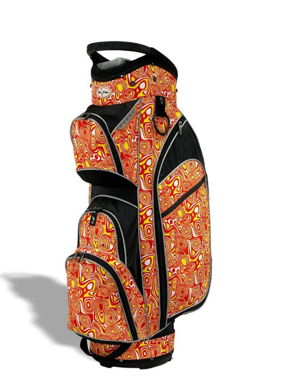 Taboo Fashions: Ladies Monaco Premium Lightweight Cart Bag - Orange Lava