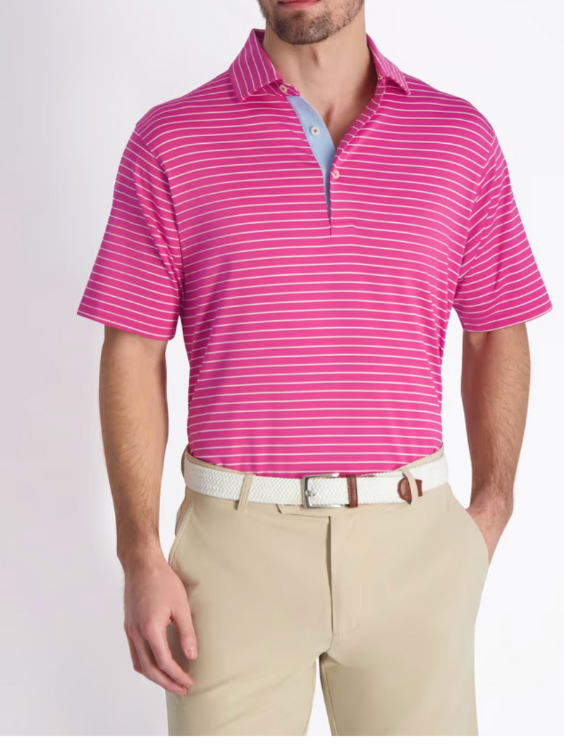 Fairway & Greene: Men's Michael Stripe Polo