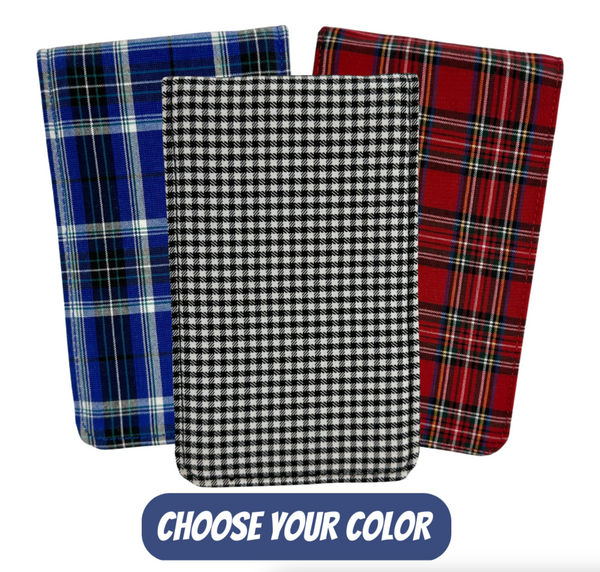 Sunfish: Scorecard and Yardage Book Holder - Scottish Tartan Red Plaid