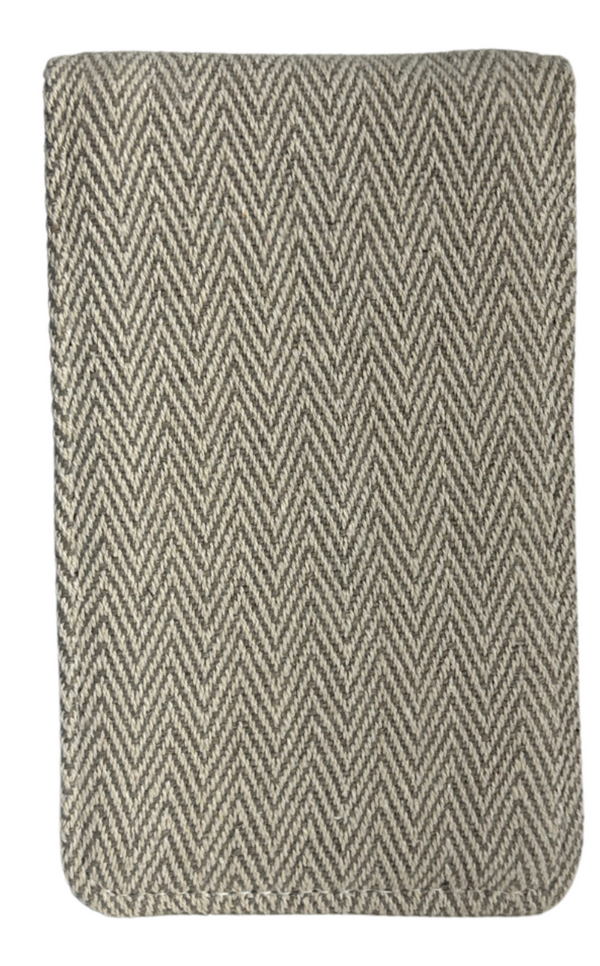 Sunfish: Scorecard and Yardage Book Holder - Tan Chevron Tweed