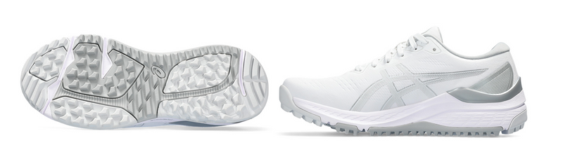 Asics Golf Shoes: Women's Gel-Kayano Ace 2 - White/Silver Golf Shoes