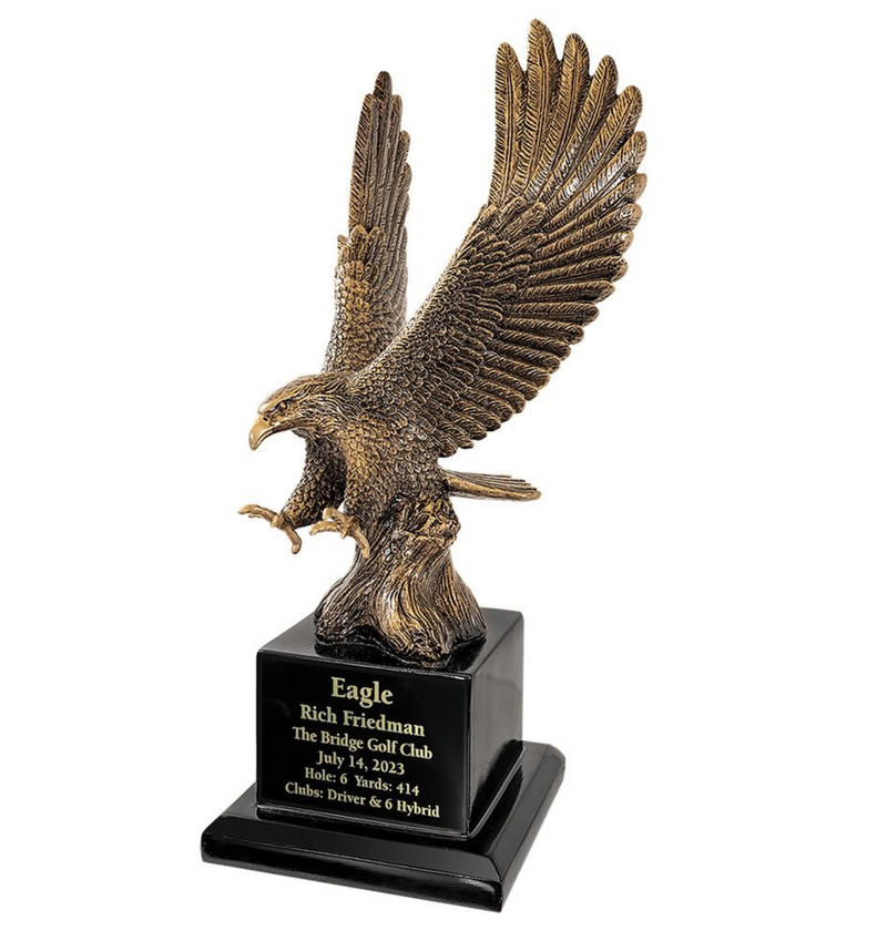 Eureka Golf: Large Bronze Eagle Trophy