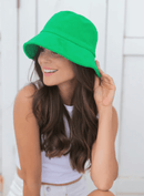 Dolly Mama: Ladies Terry Cloth Bucket Hat Hats
