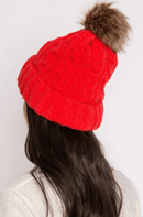 Dolly Mama: Ladies Scarlet Festive Beanie Hats