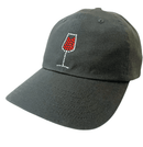 Dolly Mama: Ladies Rachel Cap - Crystal Red Wine Glass Hats