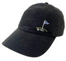 Dolly Mama: Ladies Rachel Cap - Crystal Golf Green Flag Hats