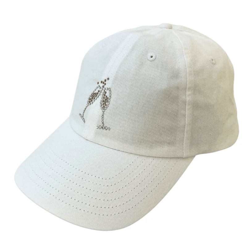 Dolly Mama: Ladies Rachel Cap - Crystal Champagne Glasses Hats