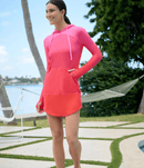 BloqUV x JANTZEN Collab: Women's UPF 50+ Hoodie Dress (2009J) Clothing