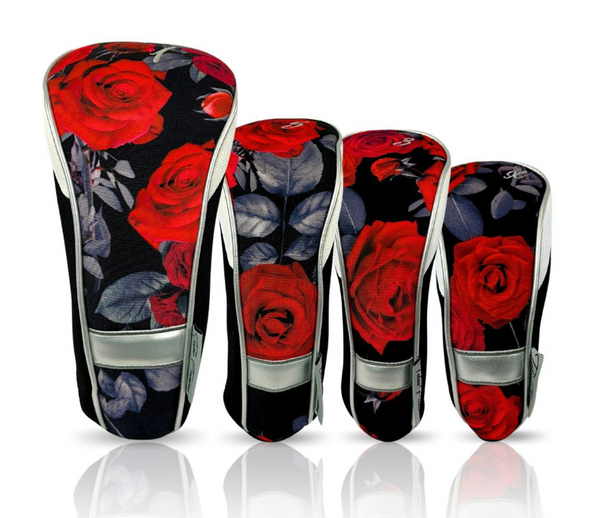 Taboo Fashions: Ladies 4-Pack Club Cover Set - Red Roses