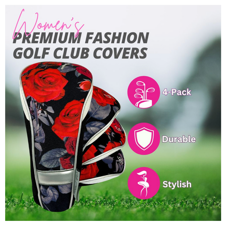 Taboo Fashions: Ladies 4-Pack Club Cover Set - Red Roses