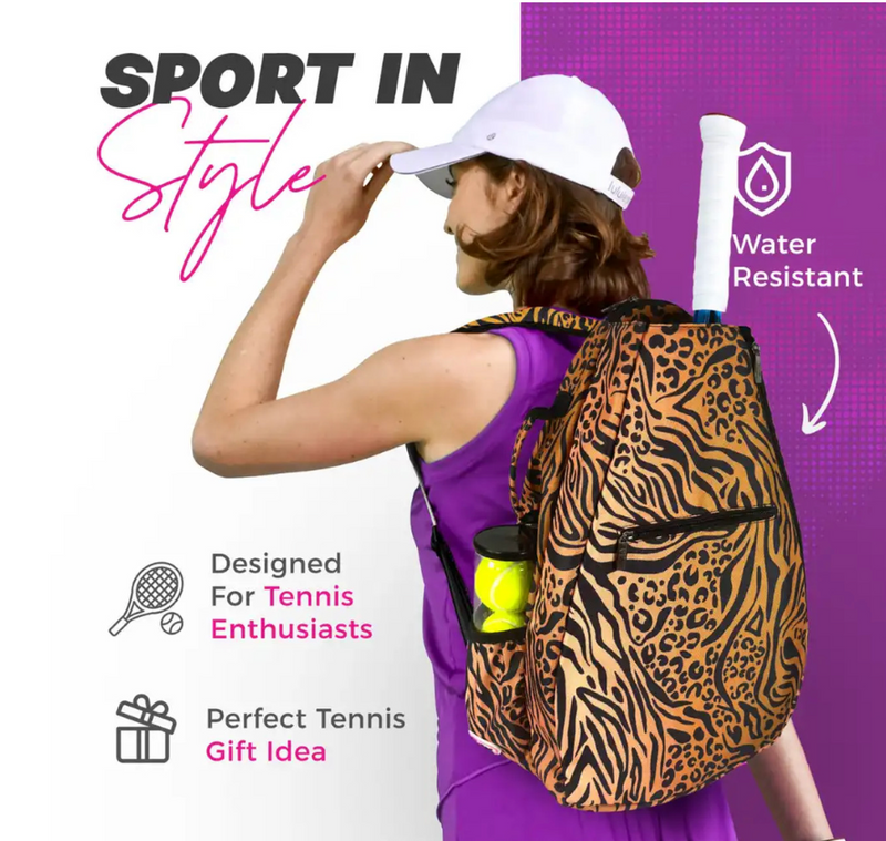 Taboo Fashions: Ladies Premium Tennis Backpack - Wildcat