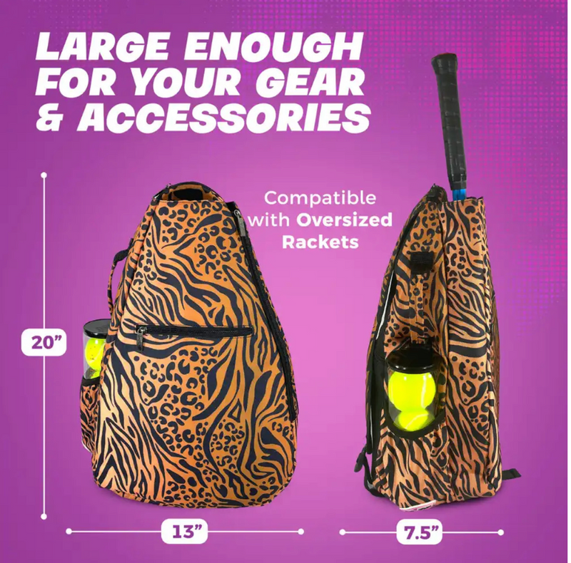 Taboo Fashions: Ladies Premium Tennis Backpack - Wildcat