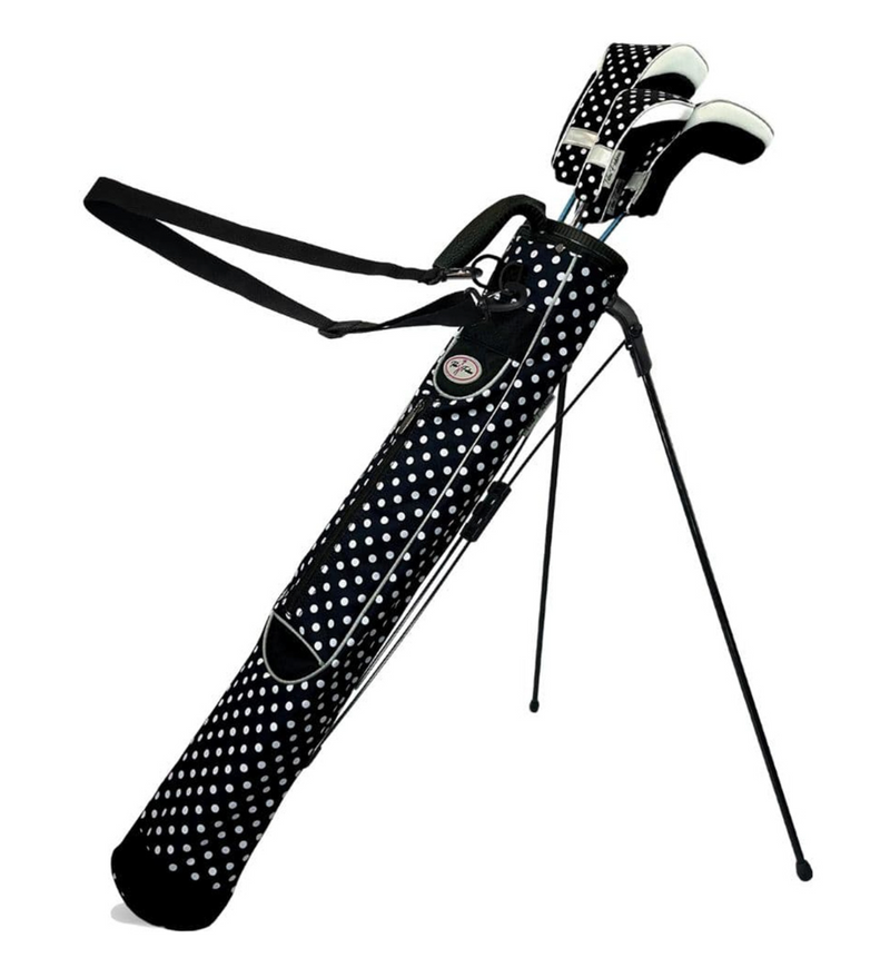 Taboo Fashions: Ladies Designer Sunday Golf Range Bag with Stand - City Lights