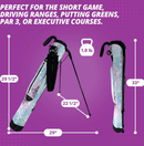 Taboo Fashions: Ladies Designer Sunday Golf Range Bag with Stand - Mandala Dreams