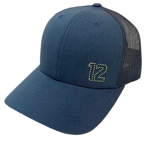 Dolly Mama: Ladies Crystal Kourtney Trucker Hat - Seahawks 12 Hats