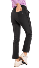 Golftini: Women's Pull-On Stretch Ankle Pant - Black