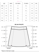 Golftini: Women's Be An Athlete Side Pleat Performance Skort - Black