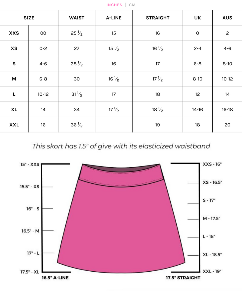 Golftini: Women's Pull-On A-Line Skort - No Boundaries (16.5") Clothing