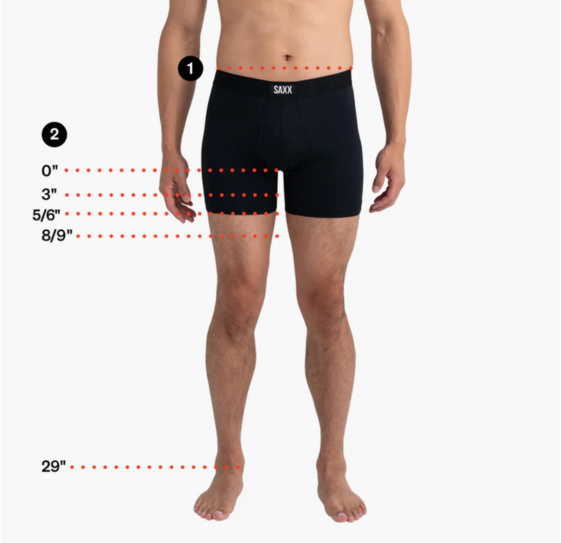 SAXX: Men's 5" Ultra Soft Boxer Brief Fly - Fab Fresh Balls/Maritime