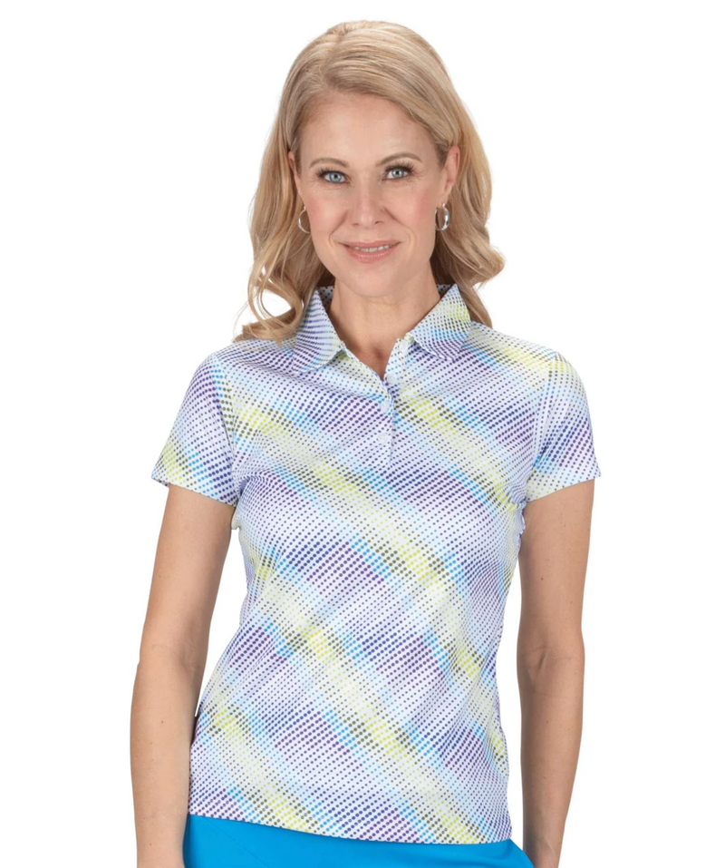 Nancy Lopez Golf: Women's Legacy Short Sleeve Plus Polo - Supra Print